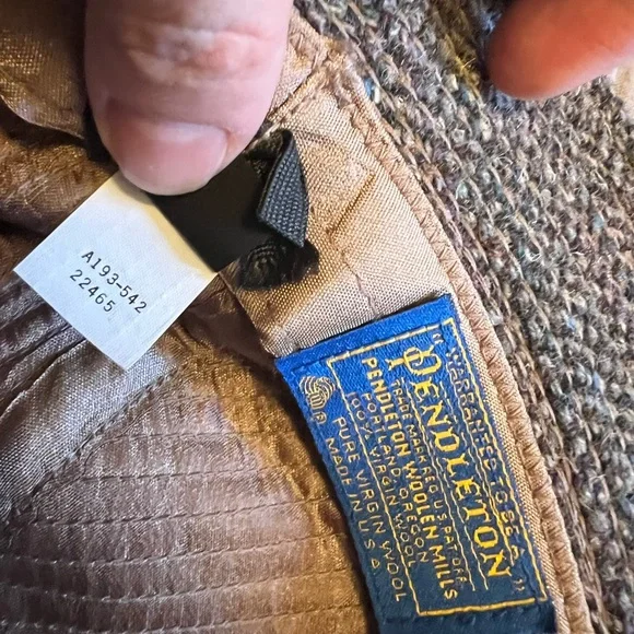 Pendleton Gray Tweed Hat wool vintage fedora bucket hat size medium - Picture 10 of 16